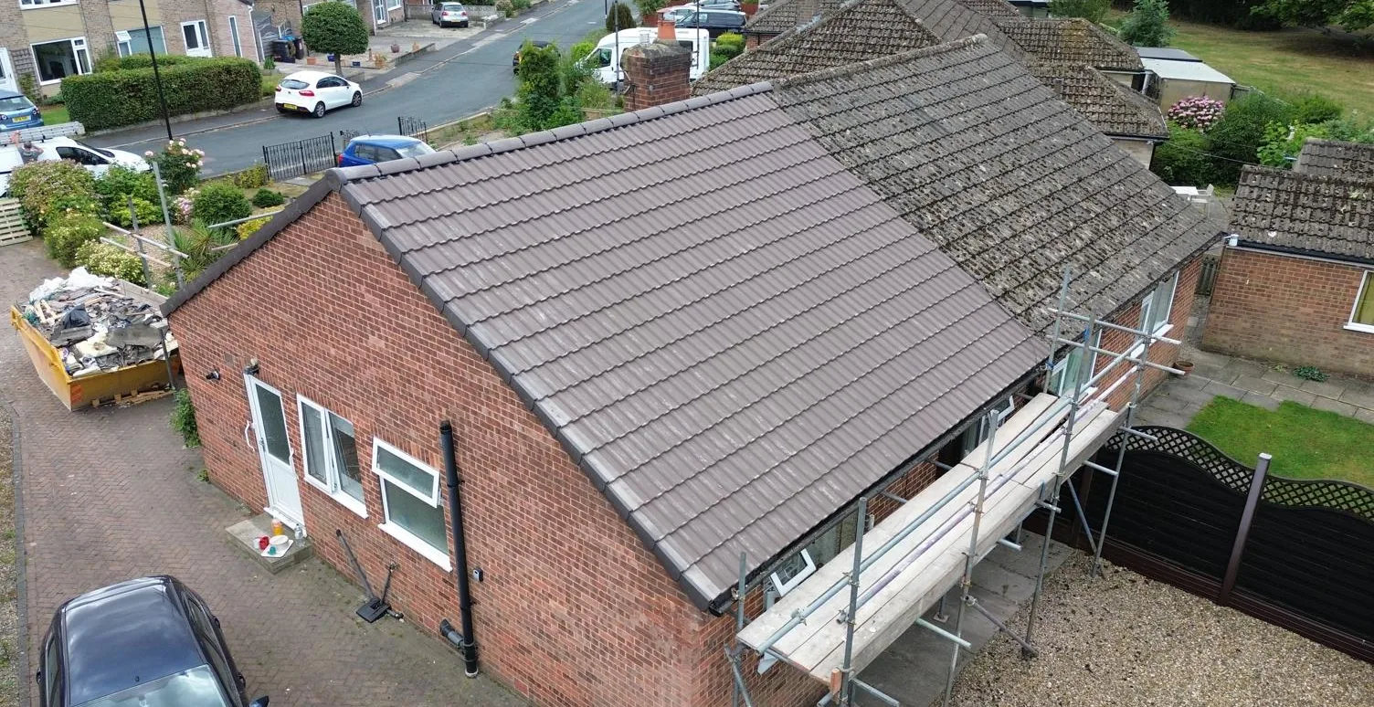 Completed CRS pitched roofing work